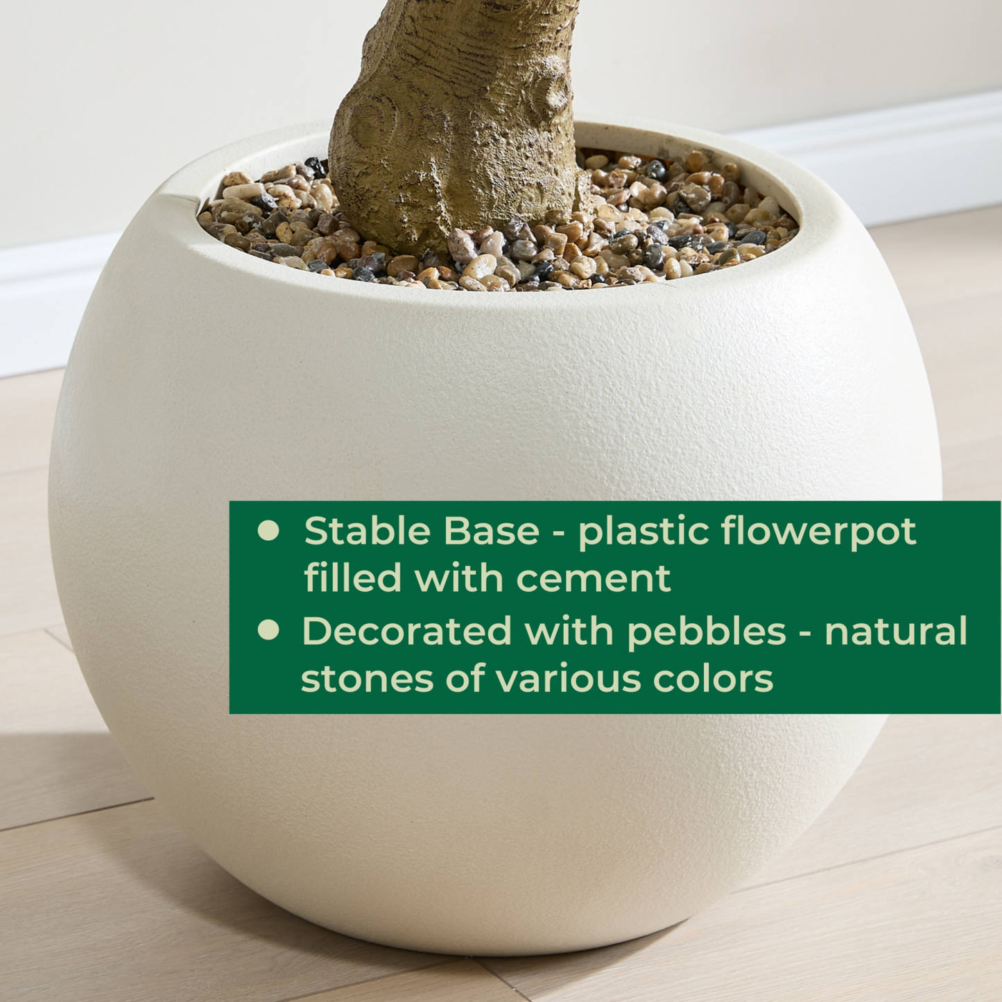 FloraFairy 7.5 Feet Artificial Olive Trees, Indoor Tall Faux Olive Tree with White Pot, Extra Large Fake Plants