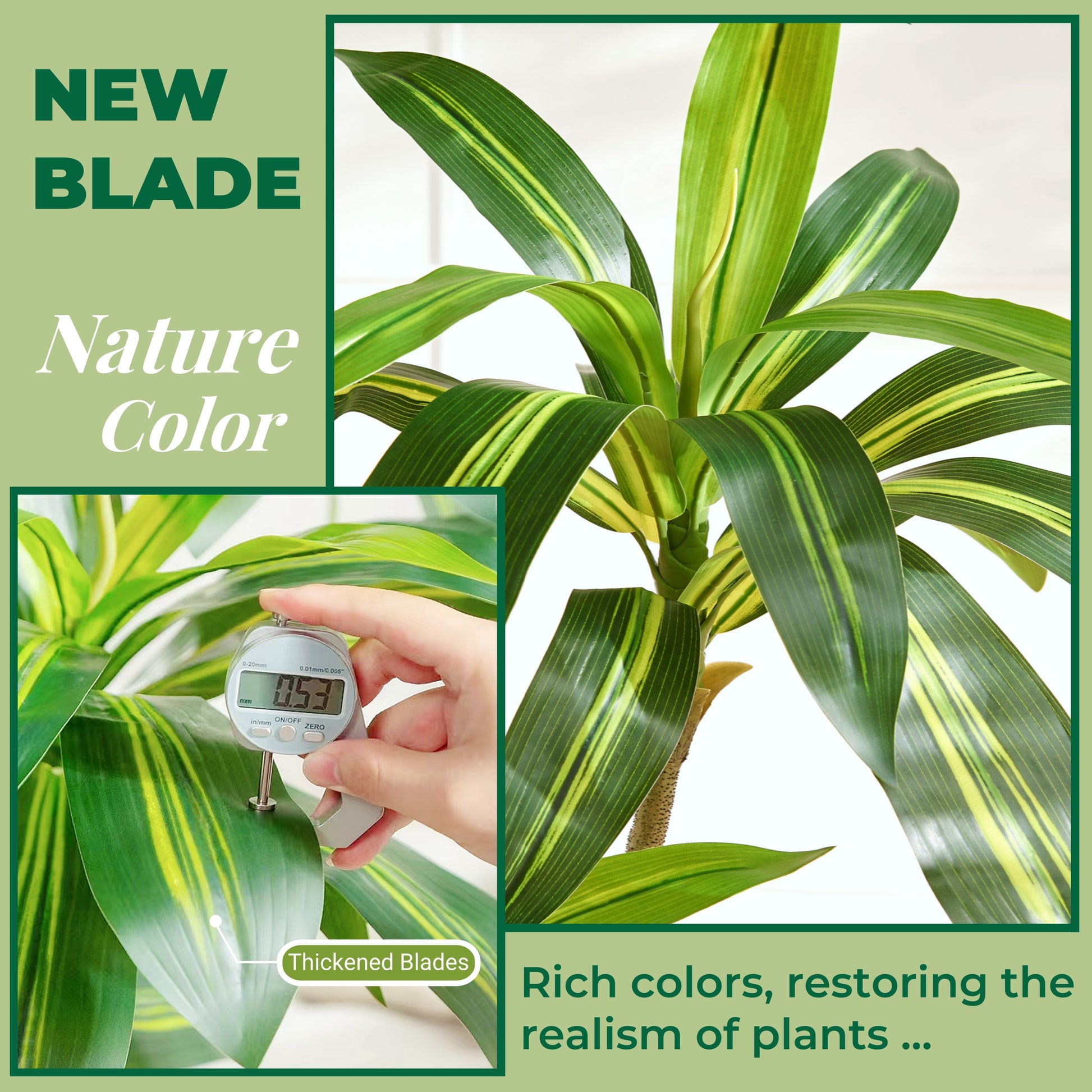 dracaena marginata artificial 5FT Artificial Dracaena Tree with White Planter and Fake Moss